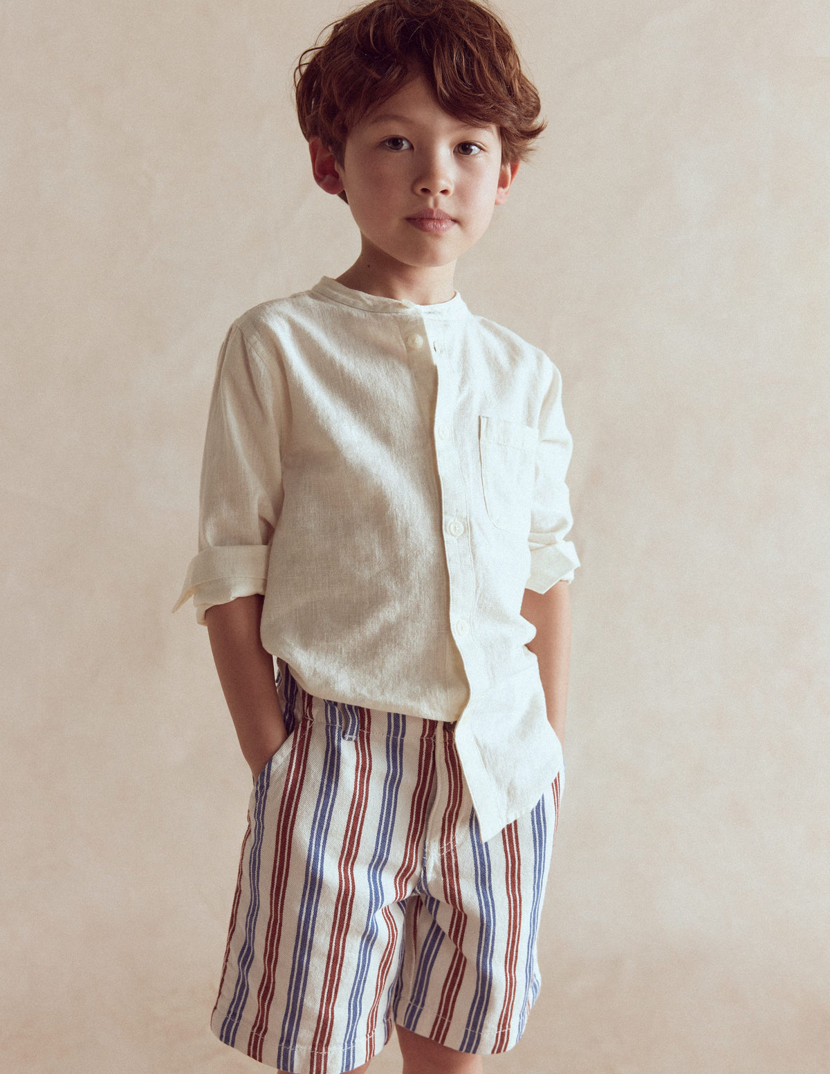 Grandad Shirt-Coconut milk - Image 4