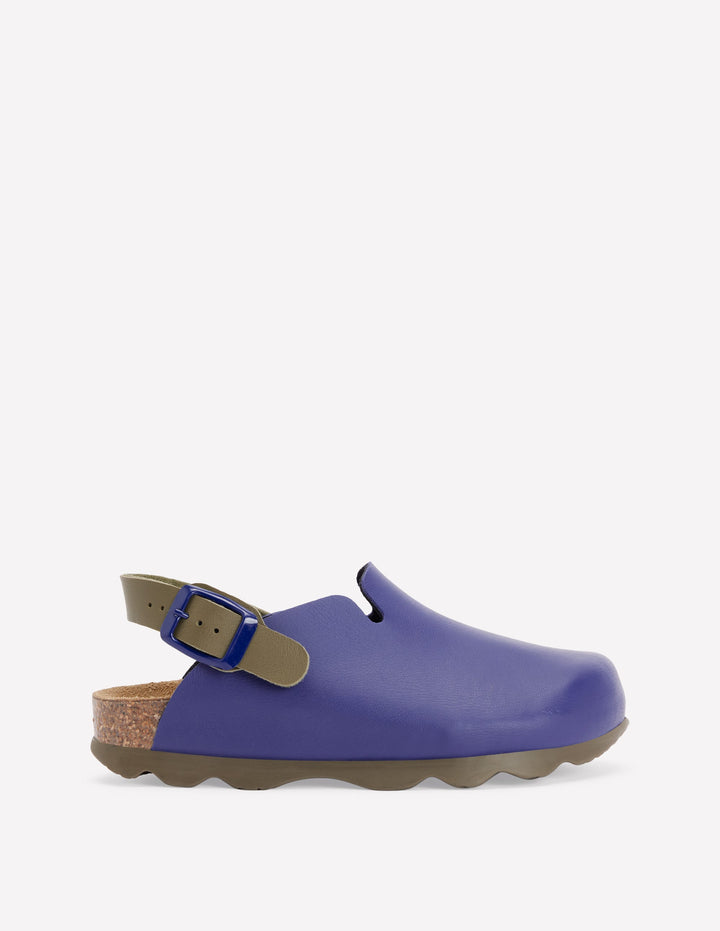 Colourblock Clogs-Navy