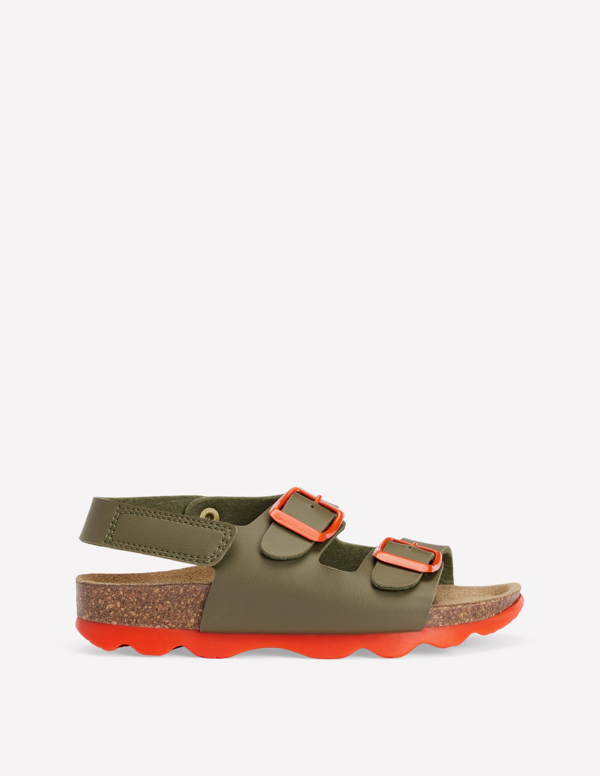 Colourblock Sandals-Green-2