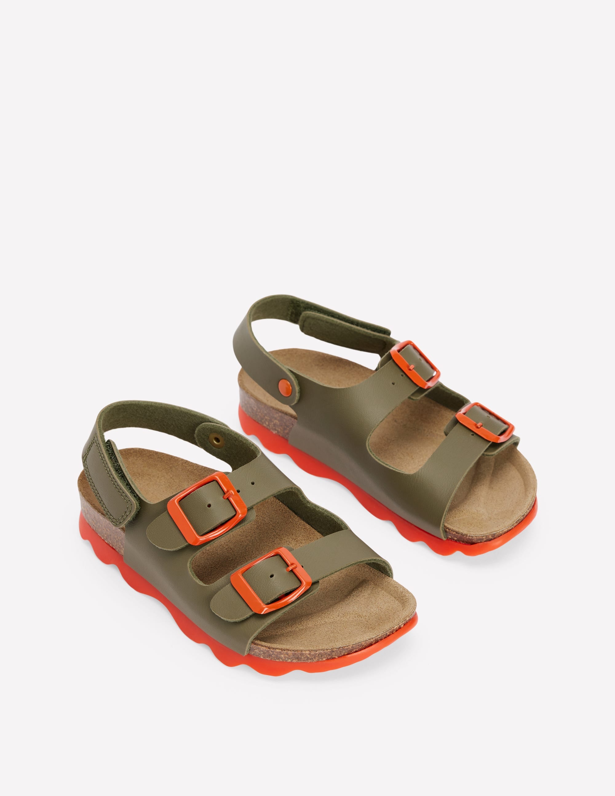 Colourblock Sandals-Green - Image 1