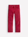 Classic Slim Cord Trousers-Red Earth