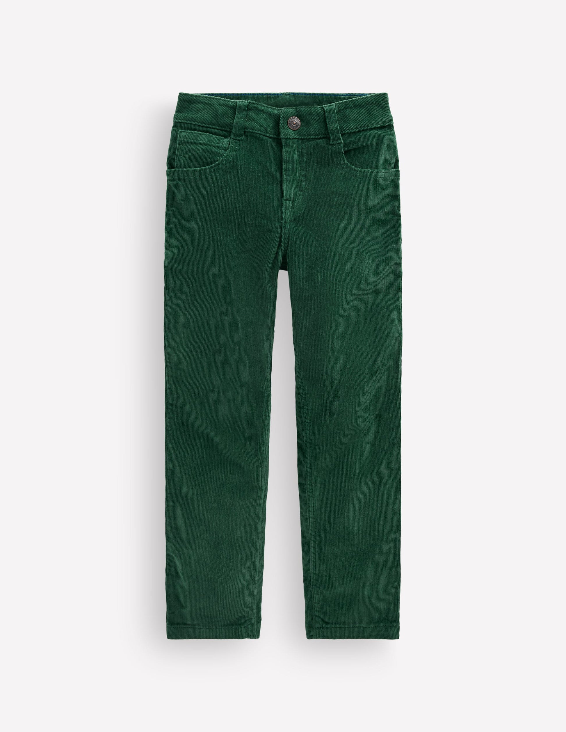 Classic Cord Trousers-Dark Green-2