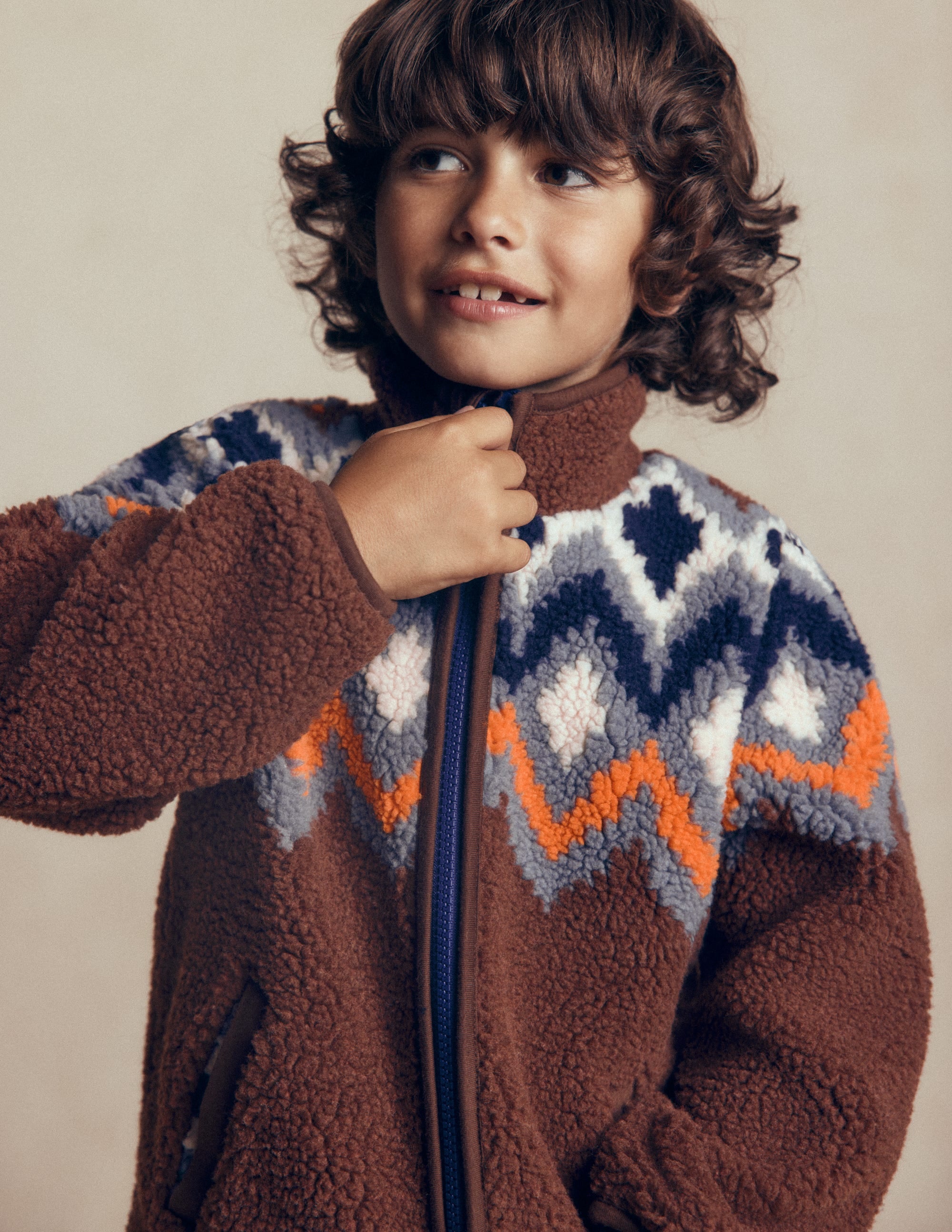 Cosy Borg Jacket-Fair Isle - Image 2