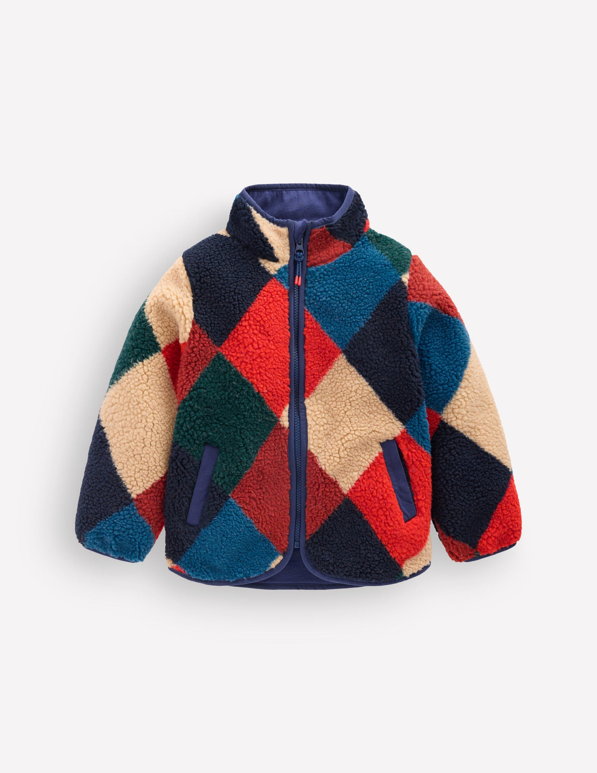 Cosy Borg Jacket-Argyle-2