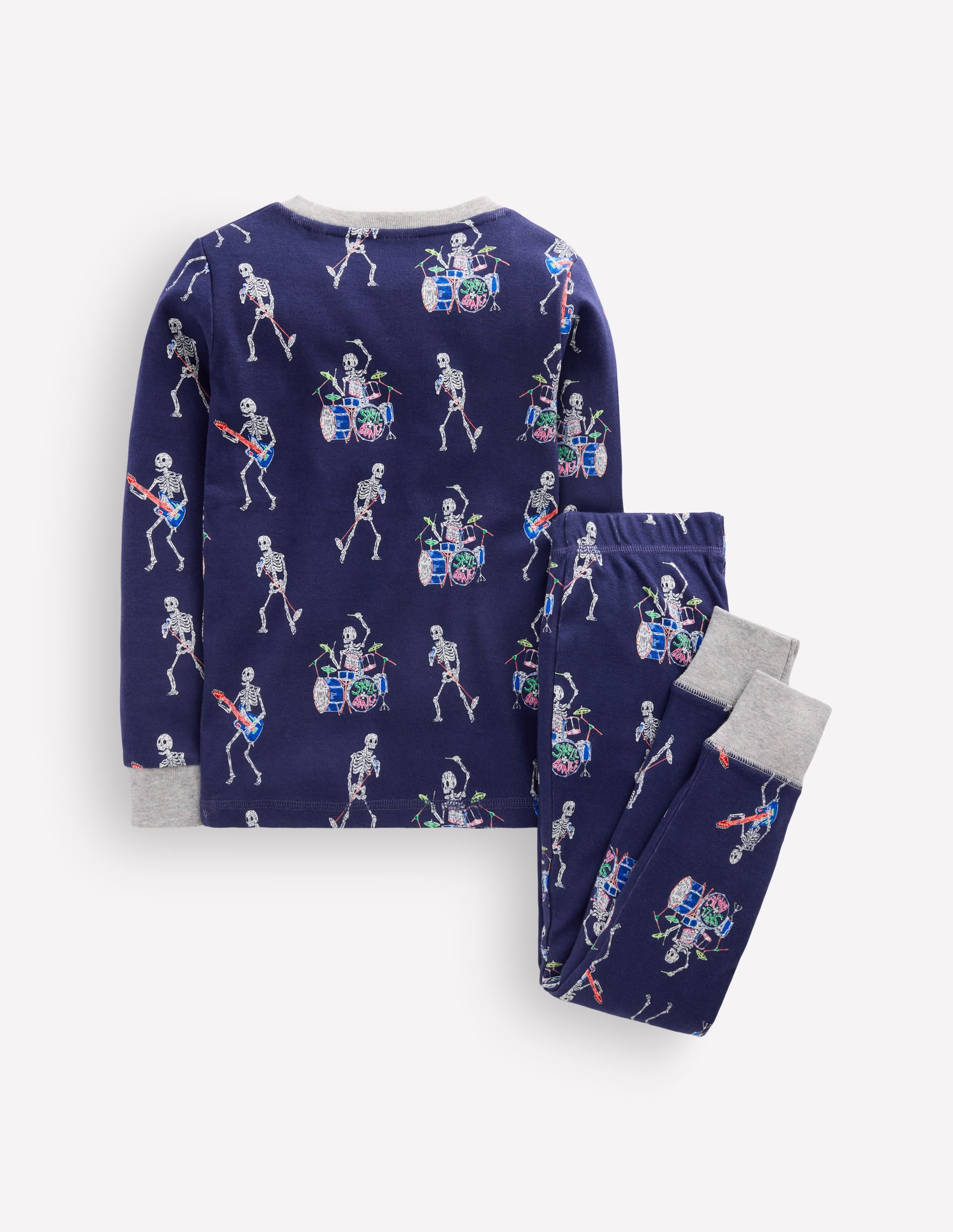 Snug Glow-in-the-dark Pyjamas-Skeleton Drummers - Image 2