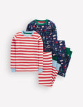 Snug Twin Pack Pyjamas-Polar Post