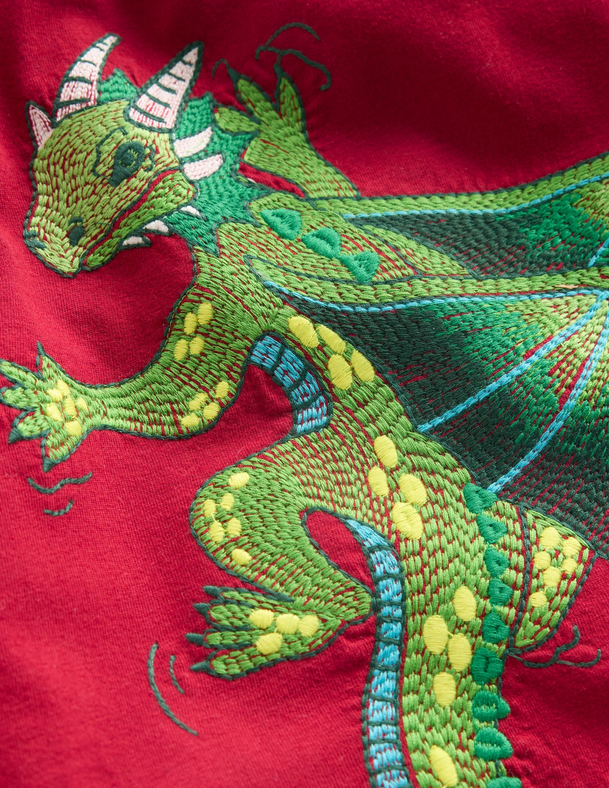 Superstitch Long Sleeve Top-Ruby Red dragon - Image 3