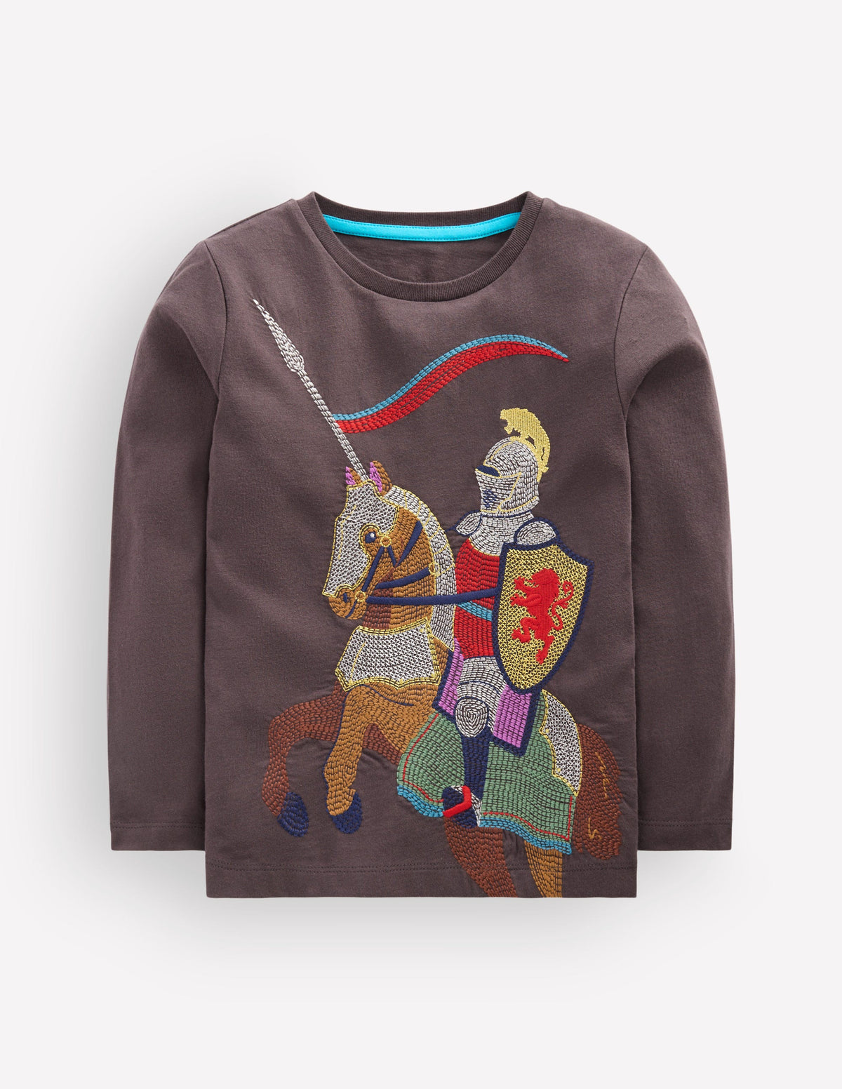Superstitch Long Sleeve Top-Warm Grey Knight-1