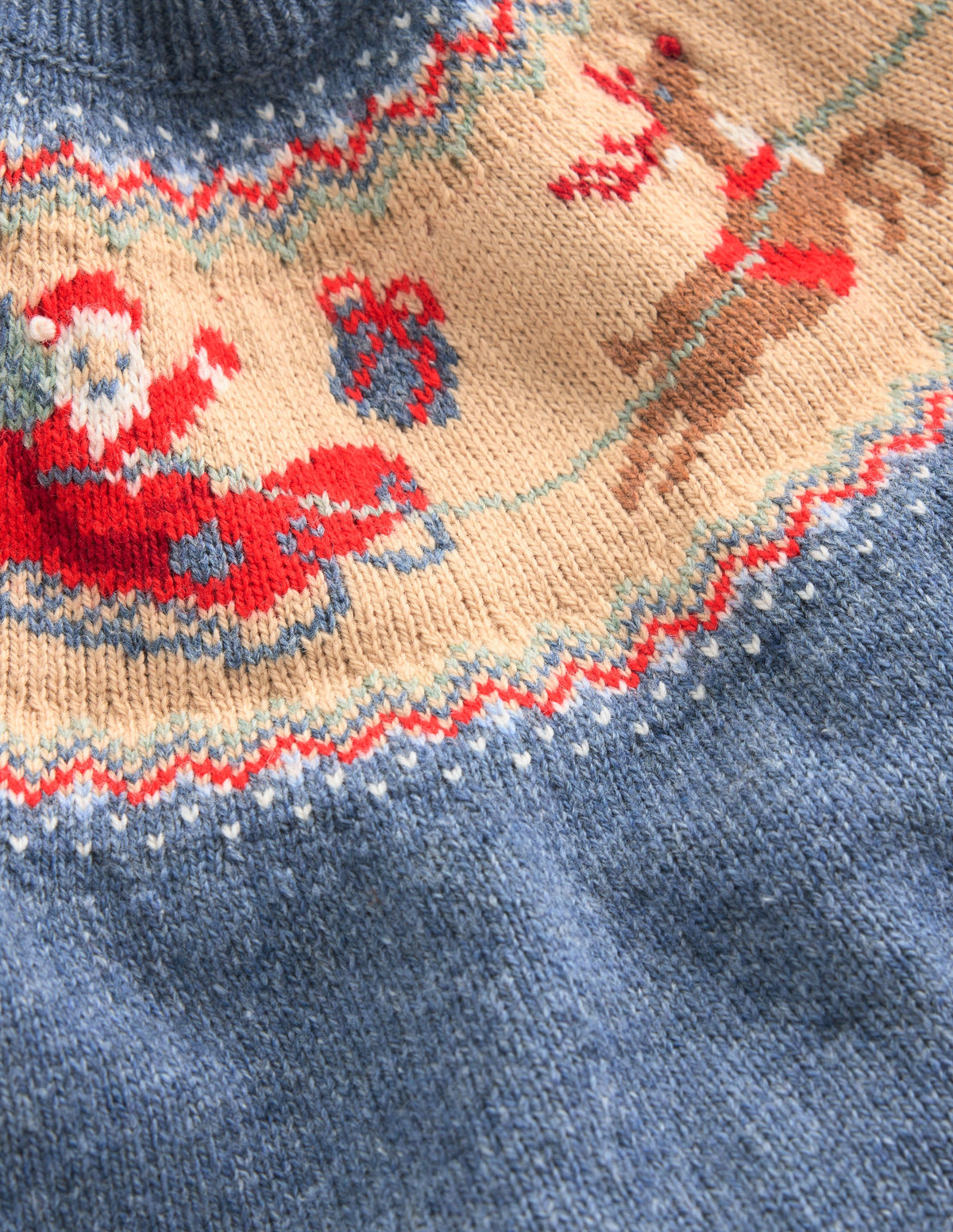 Fair Isle Jumper-Blue Marl Polar Post - Image 4