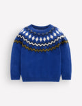 Fair Isle Jumper-Blue