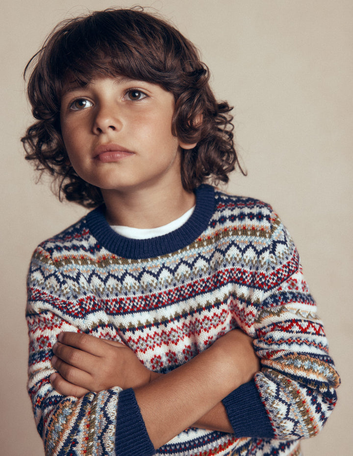 Fair Isle Jumper-Multi Fairisle