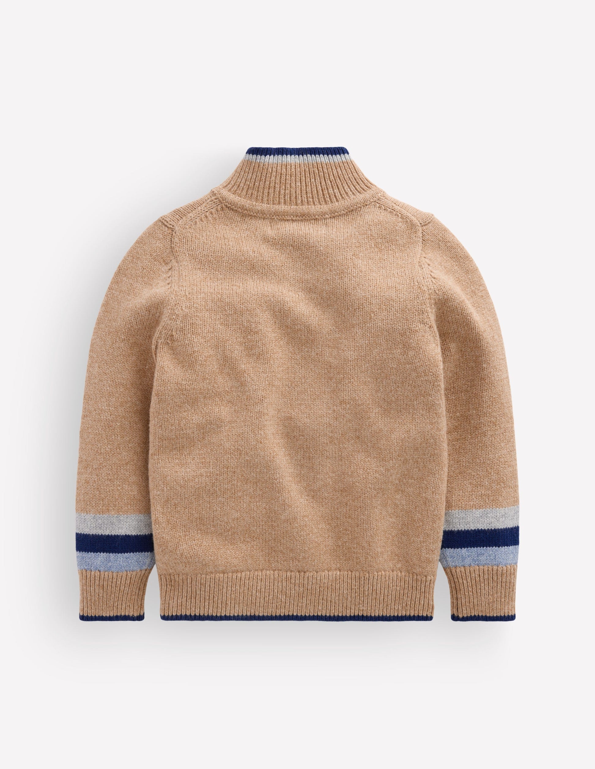 Heritage Half-Zip Jumper-Camel Melange-2