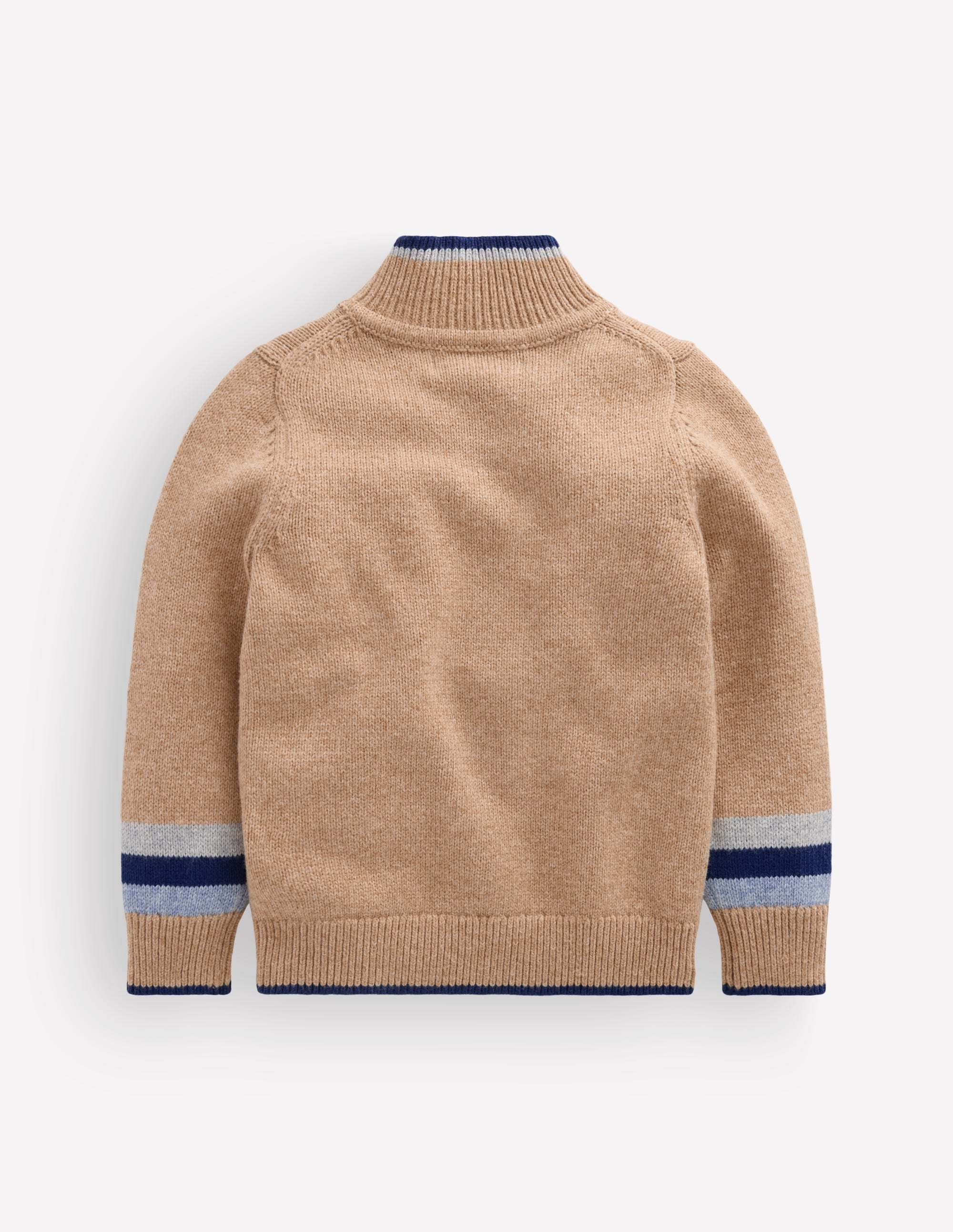 Heritage Half-Zip Jumper-Camel Melange - Image 2