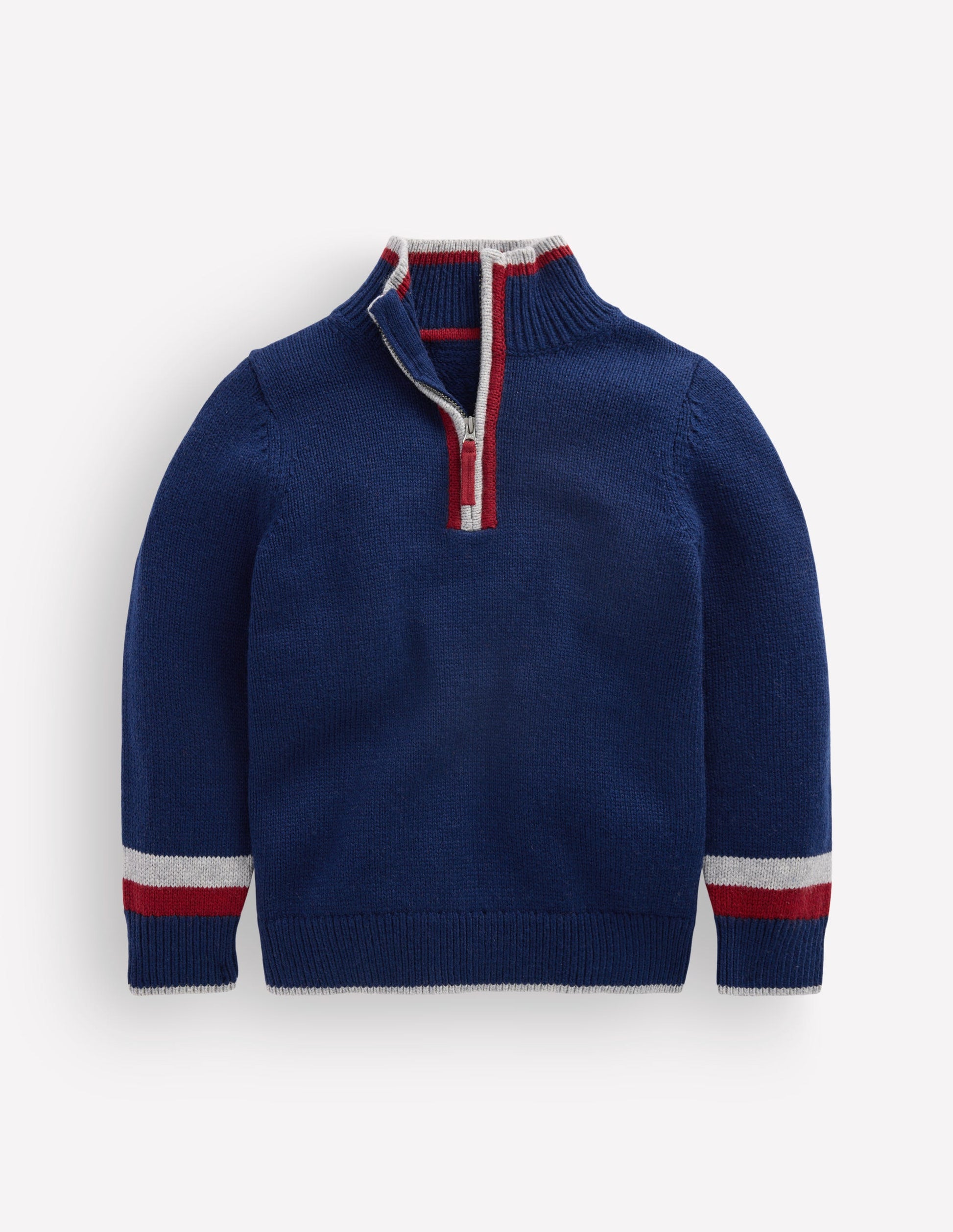 Heritage Half-Zip Jumper-Medieval Blue-1