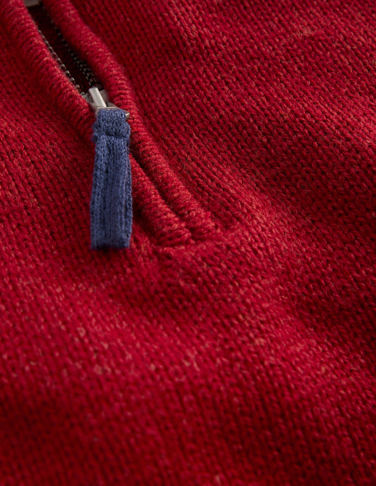 Heritage Half-Zip Jumper-Crimson Red - Image 3