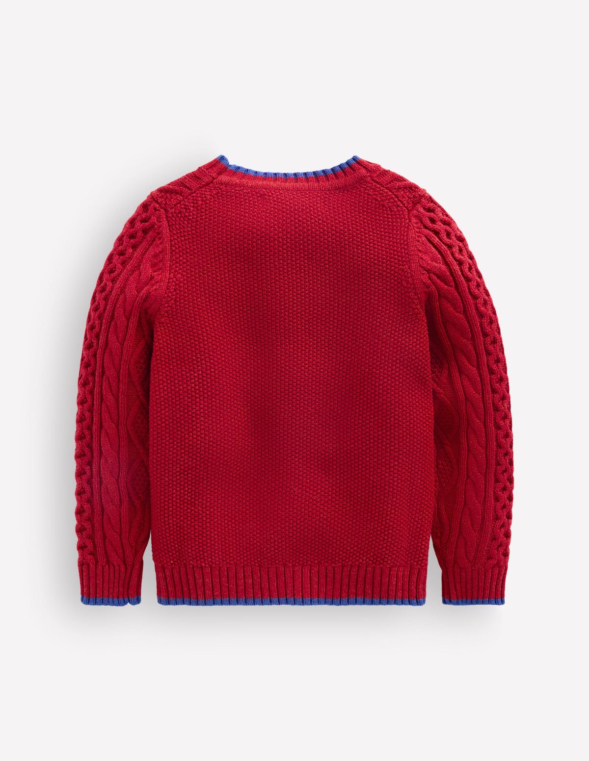 Heritage Cable Jumper-Crimson Red - Image 2