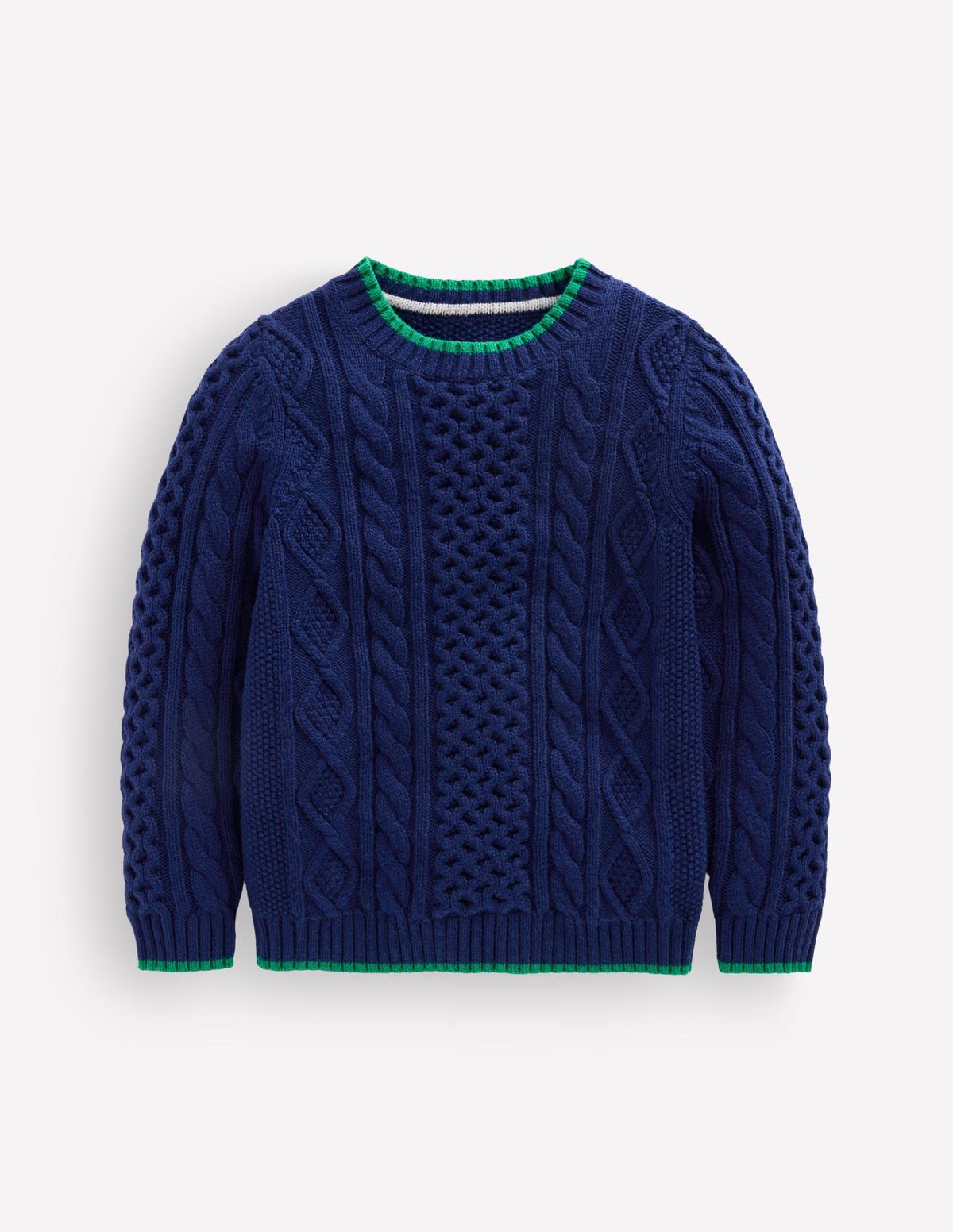 Heritage Cable Jumper-College Navy - Image 1