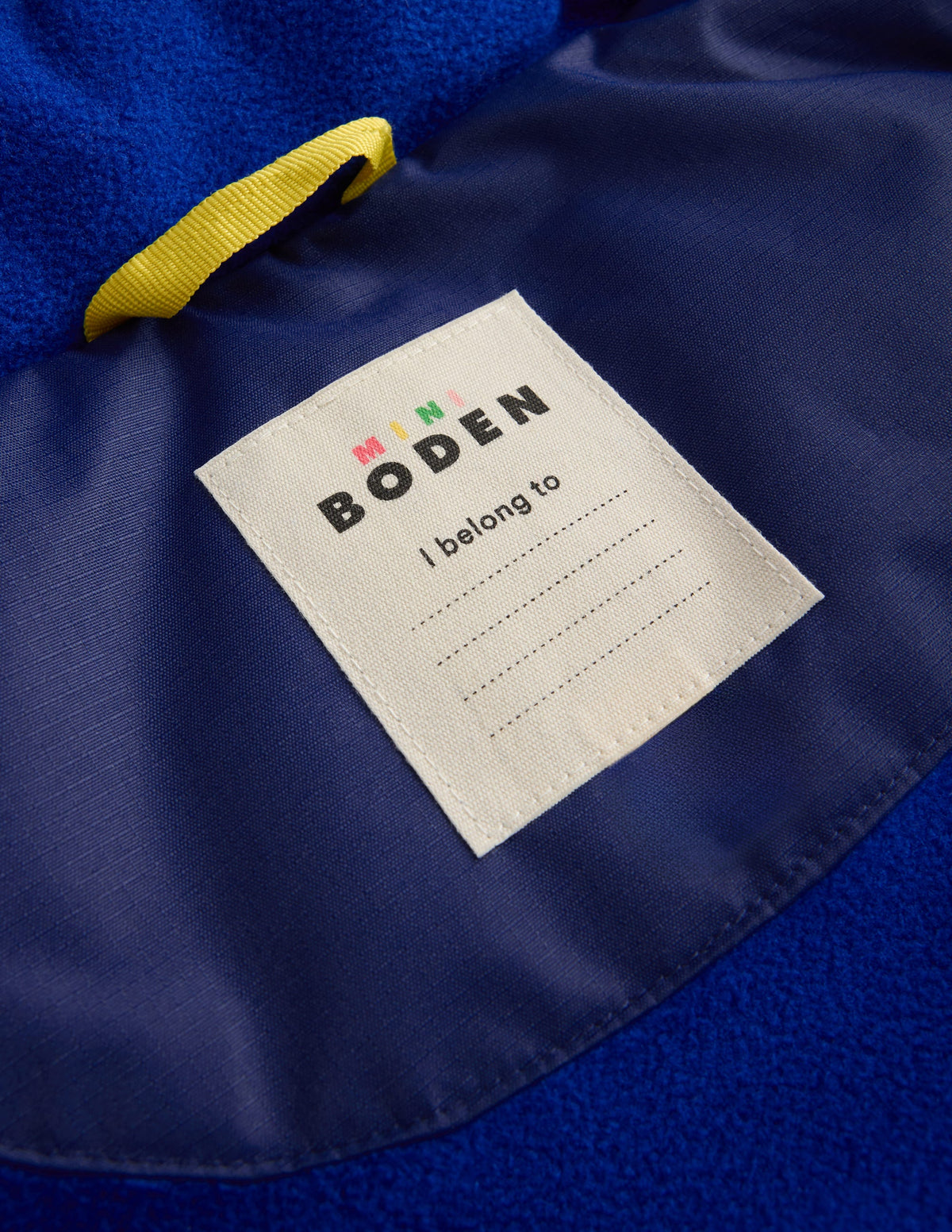 Fleece Lined Padded Coat-College Navy - Image 4