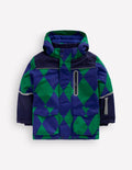 All-weather Waterproof Coat-Blue and Green