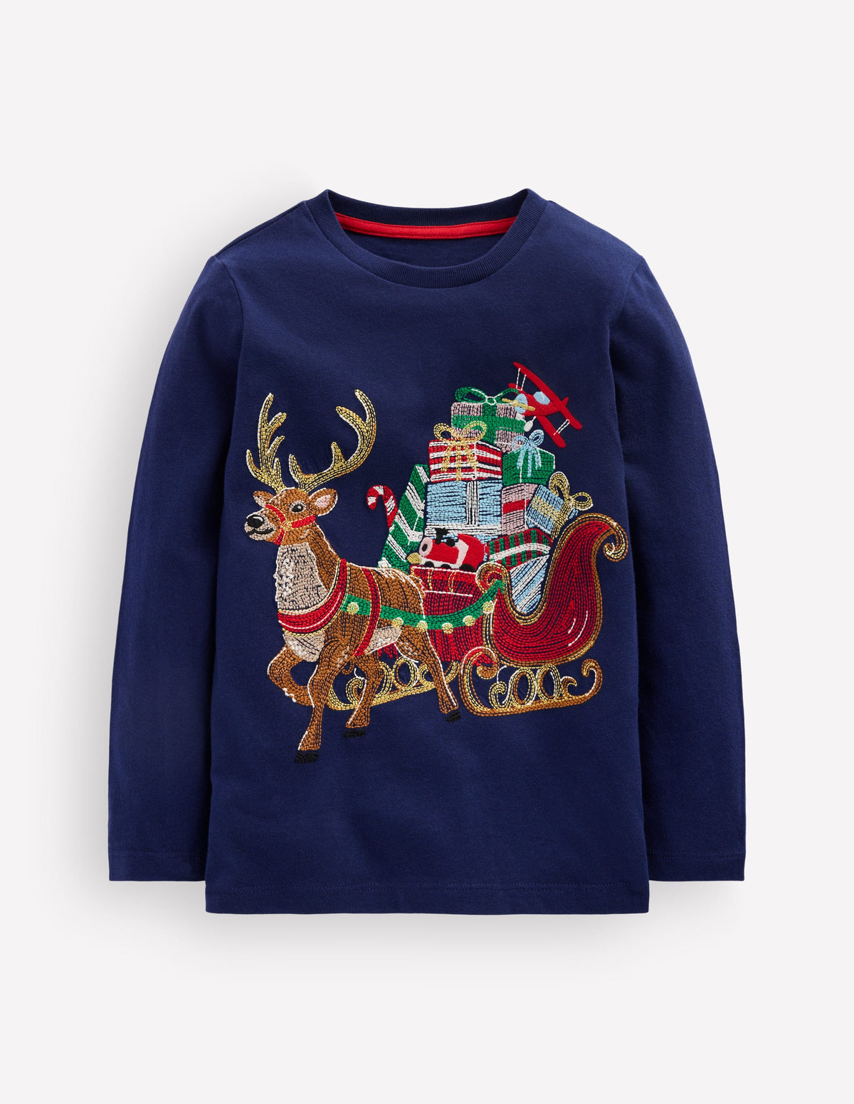 Glow Superstitch T-shirt-Christmas Sleigh-1