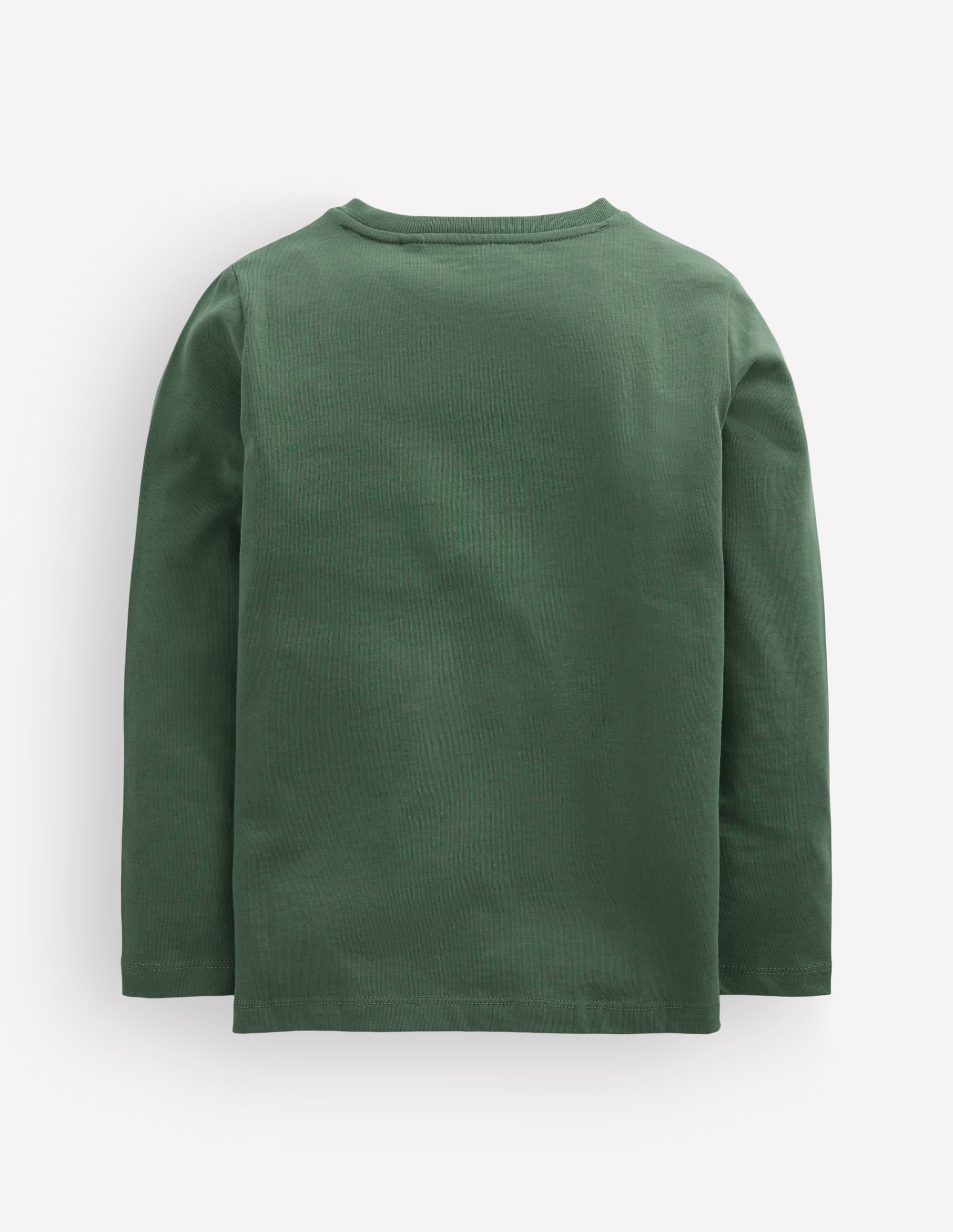 Long Sleeve Glow T-shirt-Bottle Green, Toxic Nature - Image 4
