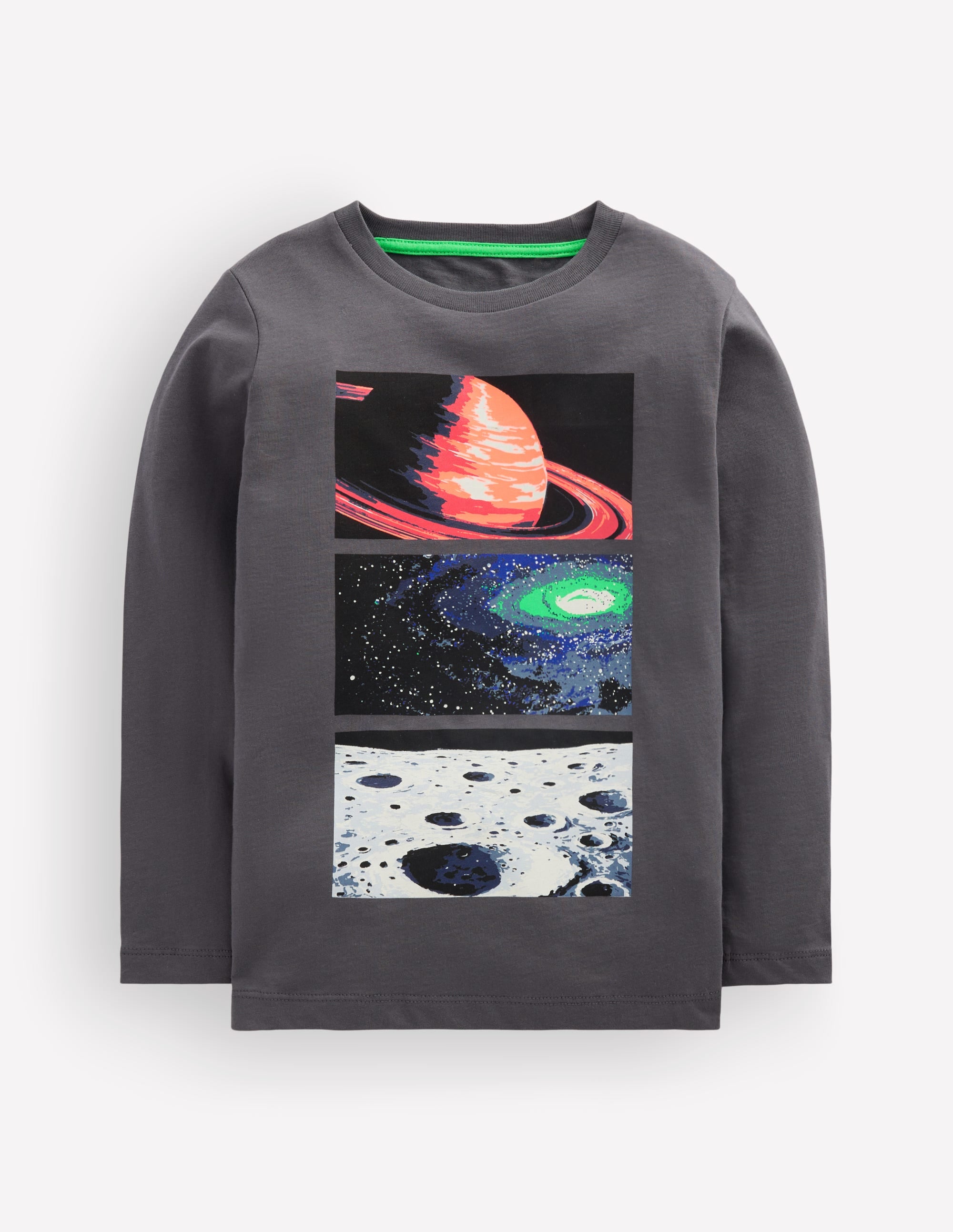 Long Sleeve Glow T-shirt-Grey Space - Image 3