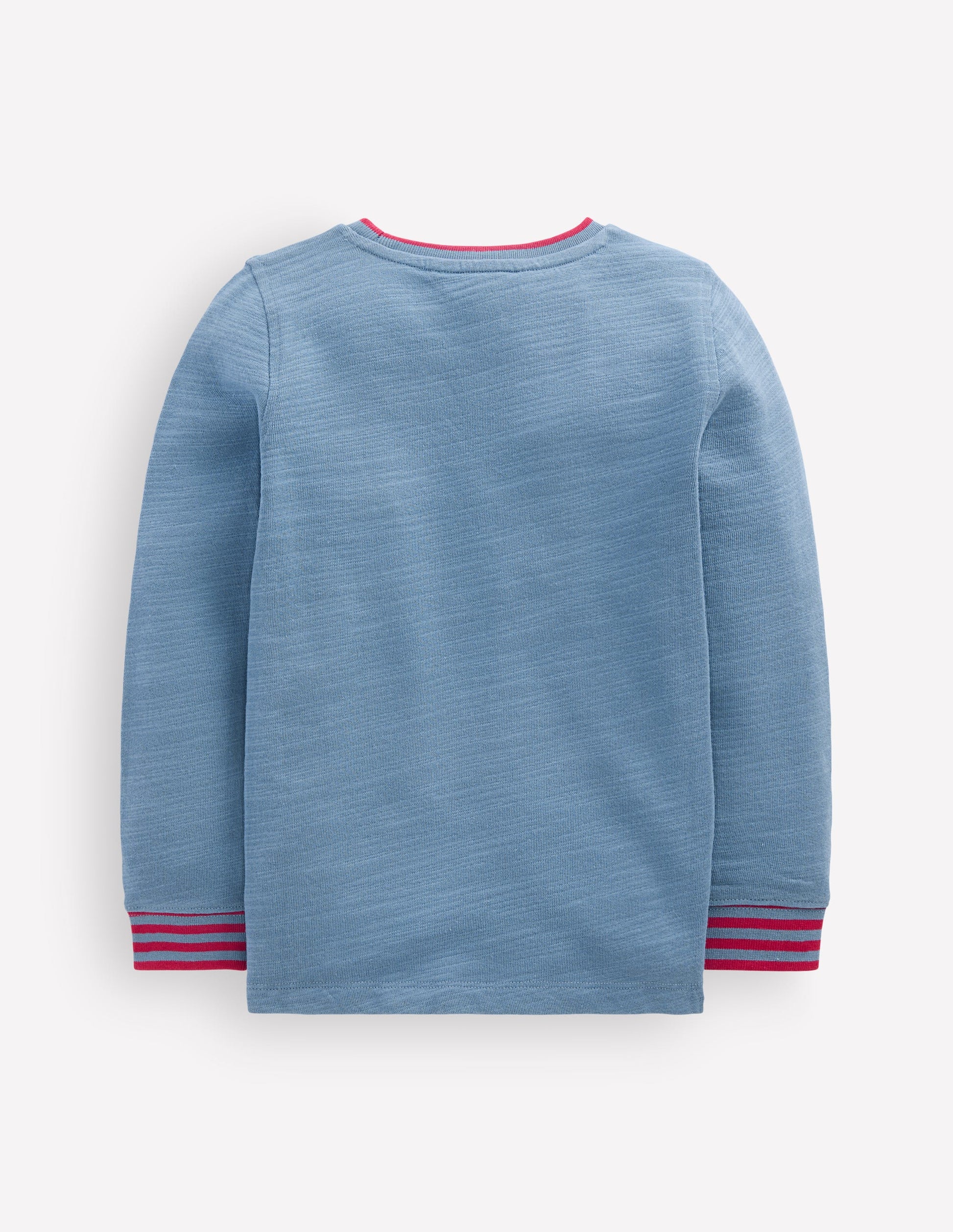 Cosy Mid-weight T-shirt-Blue Aura / Sweet Cherry-2