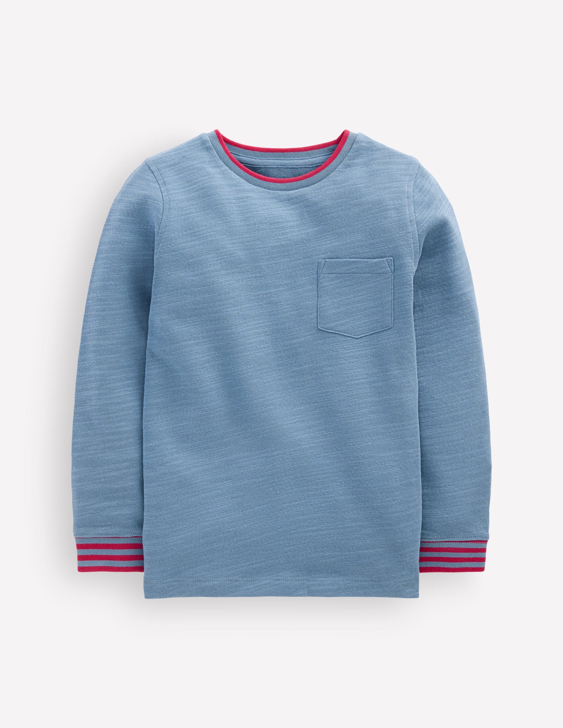 Cosy Mid-weight T-shirt-Blue Aura / Sweet Cherry-1