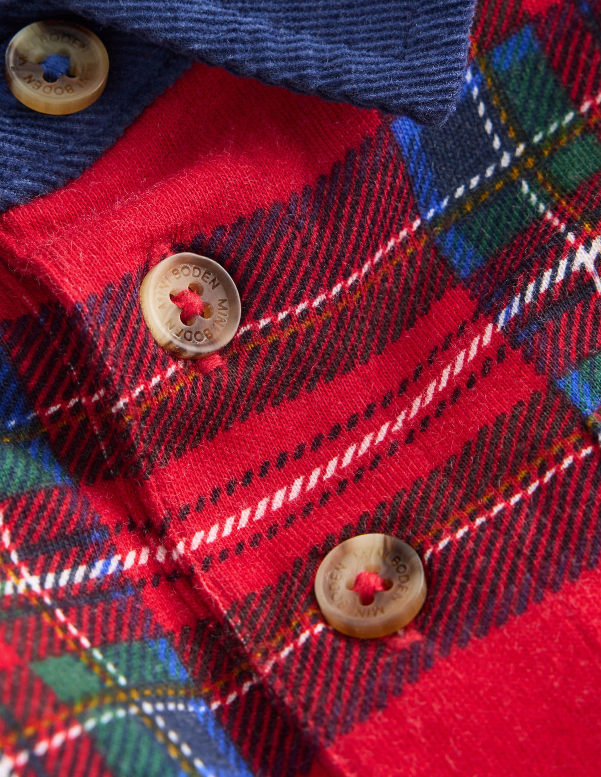 Long Sleeve Smart Polo Shirt-RED BRAND CHECK-3