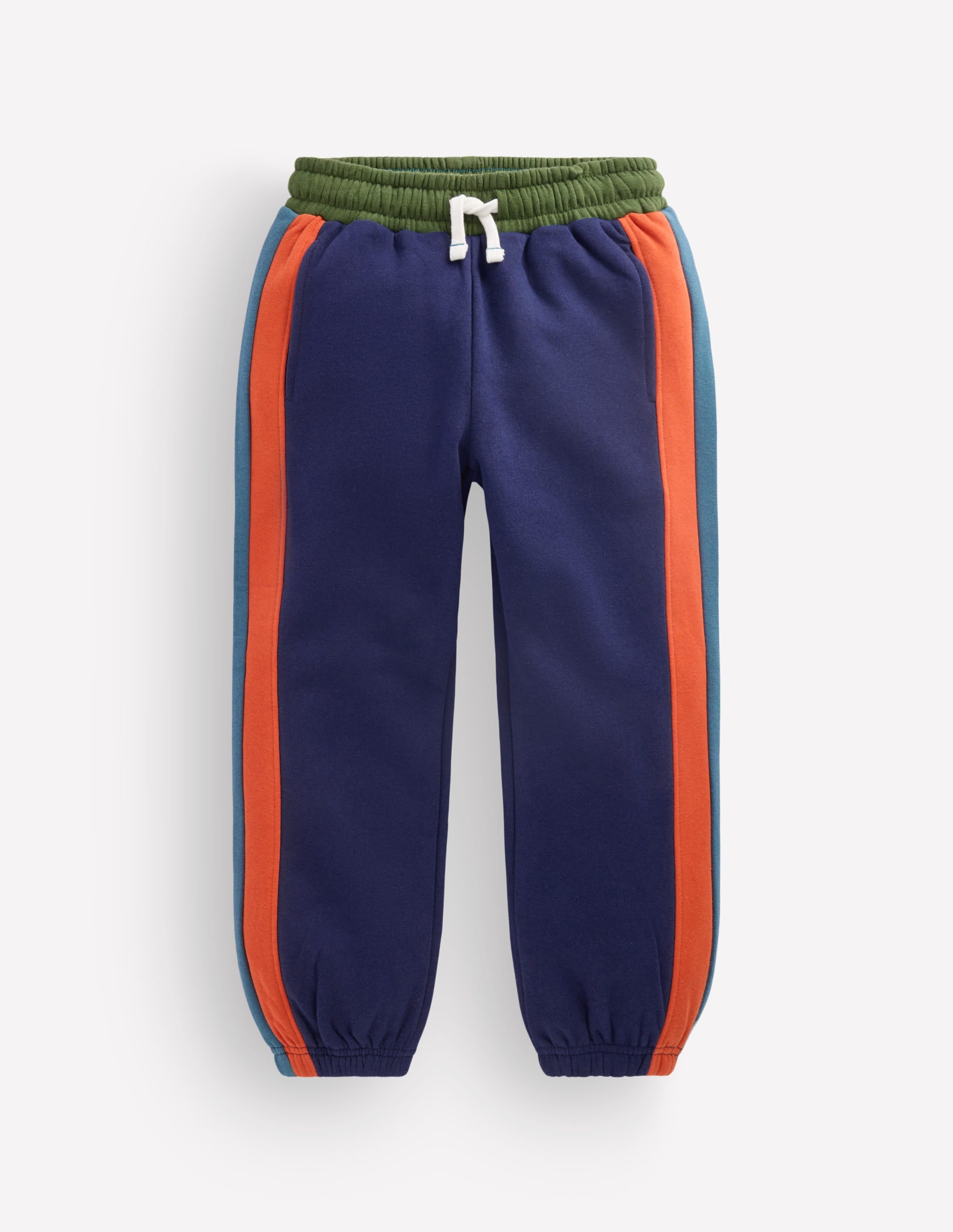 Colourblock Cuffed Joggers-BLUE HEAVEN/ MAYFLY - Image 1