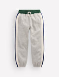 Colourblock Cuffed Joggers-GREY MARL MULTI STRIPE