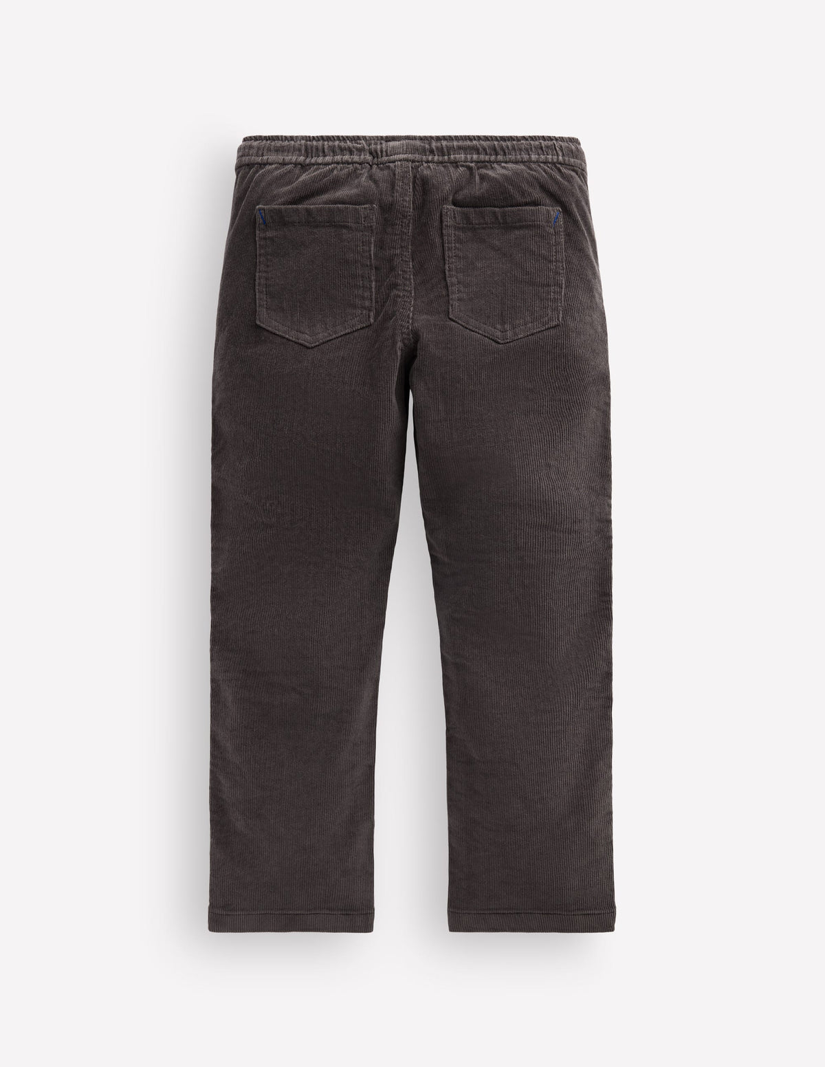 Slim Pull-on Trousers-Grey Cord-2