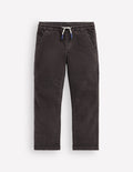 Slim Pull-on Trousers-Grey Cord