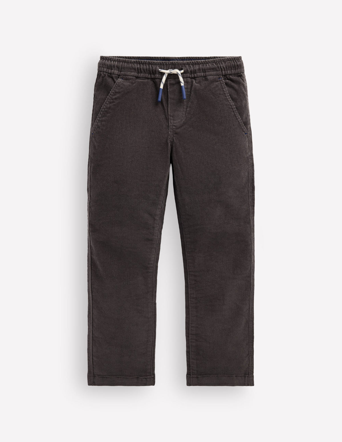 Slim Pull-on Trousers-Grey Cord - Image 1