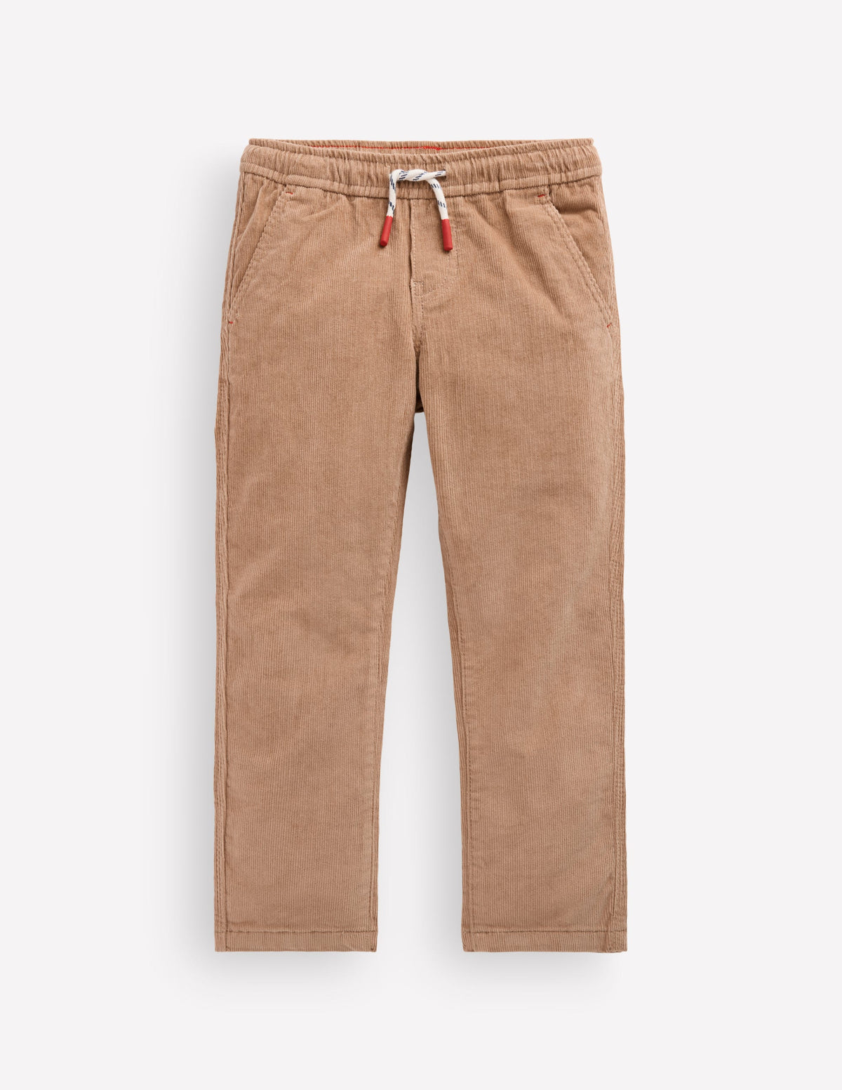 Slim Pull-on Trousers-Tiger's Eye Cord-1