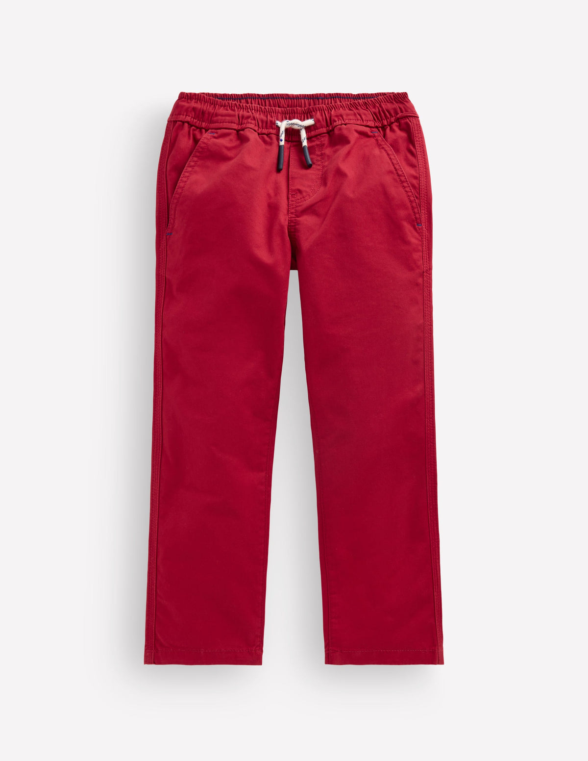 Slim Pull-on Trousers-Rythmic Red - Image 1