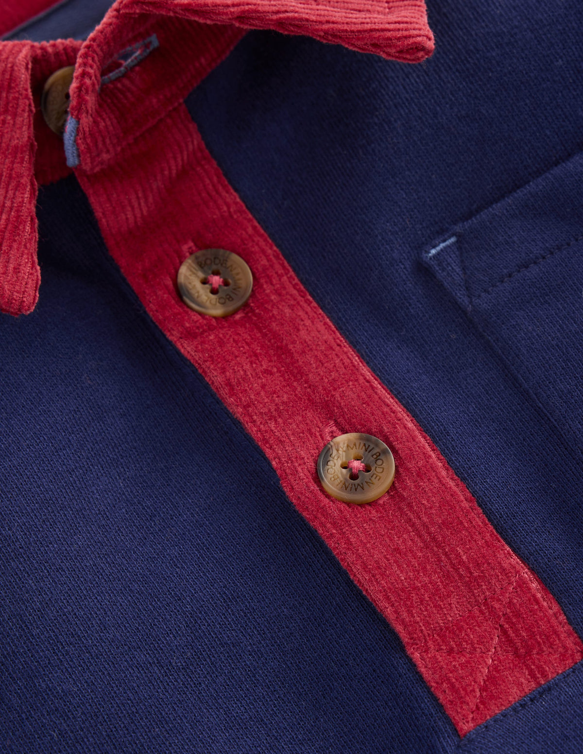 Smart Collared Sweatshirt-College Navy - Image 3