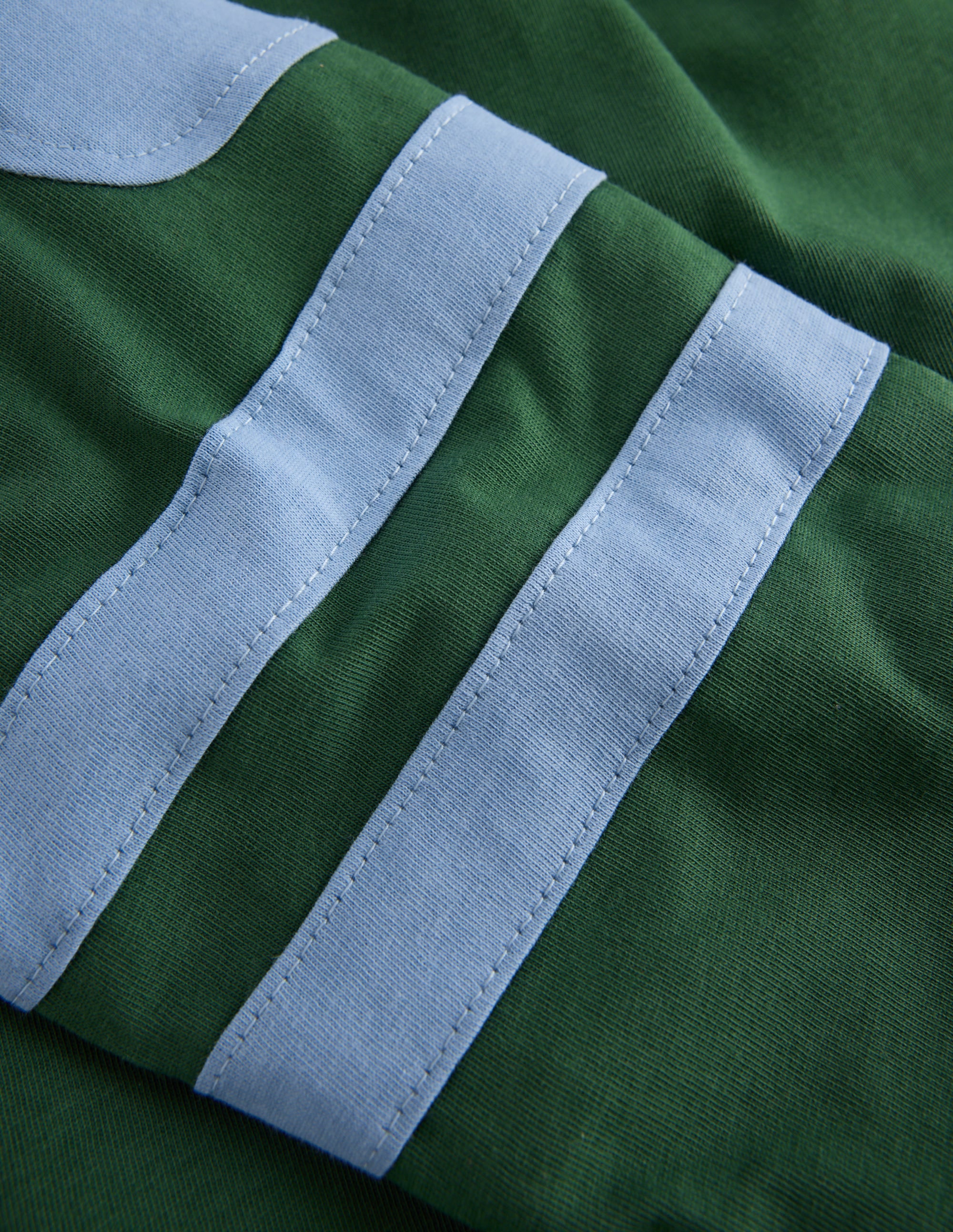 Colour Block T-shirt-Hunter Green - Image 3