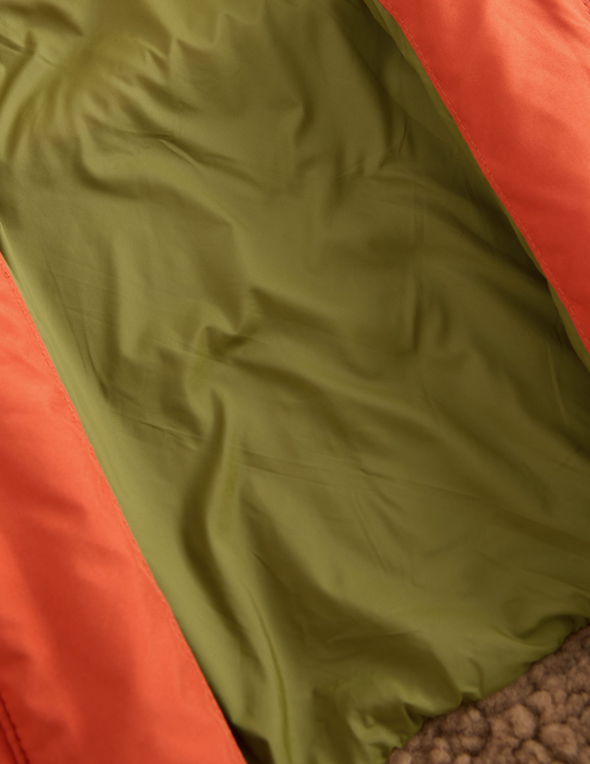 Quilted Borg Jacket-Rust Mix - Image 5
