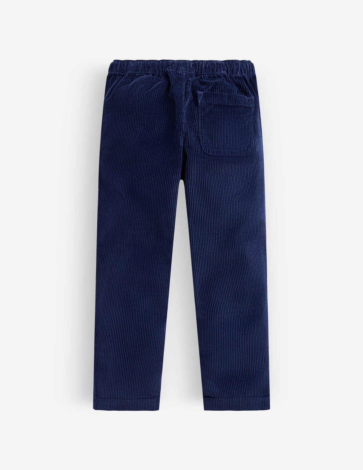 Easy Straight Cord Trousers-Navy - Image 2