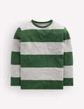 Everyday Long Sleeve T-Shirt-Hunter Green / Grey Marl