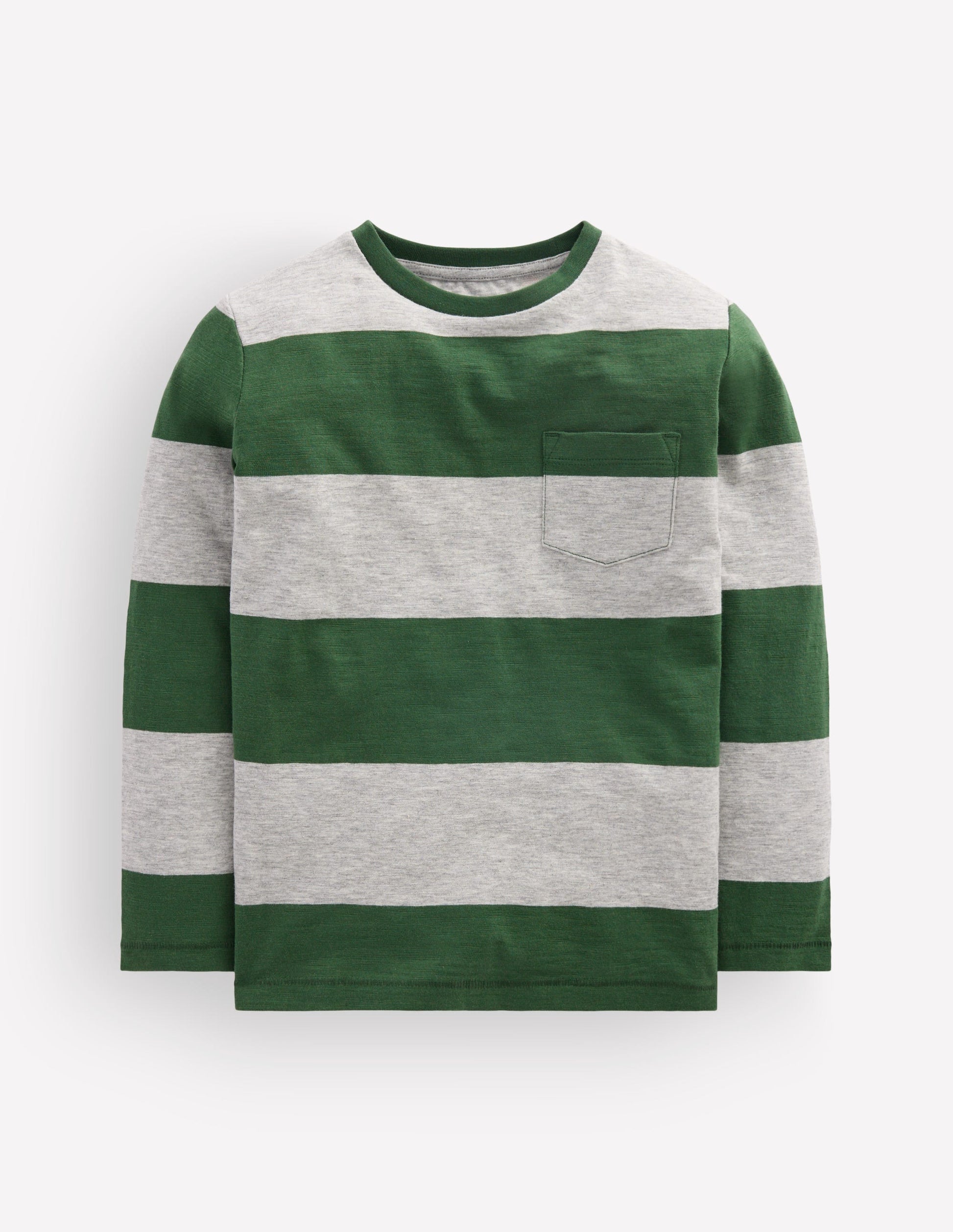 Everyday Long Sleeve T-Shirt-Hunter Green / Grey Marl-1