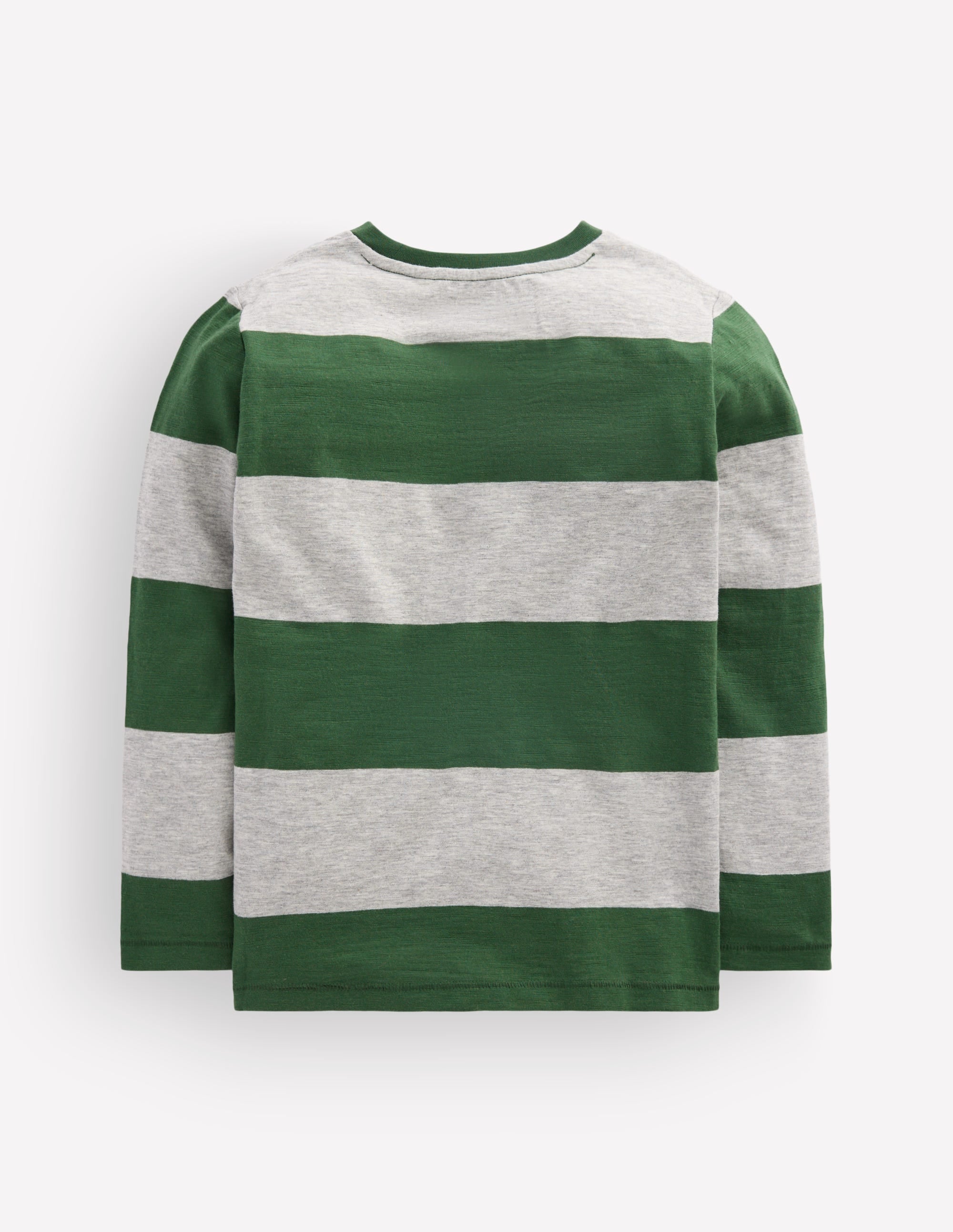 Everyday Long Sleeve T-Shirt-Hunter Green / Grey Marl - Image 2