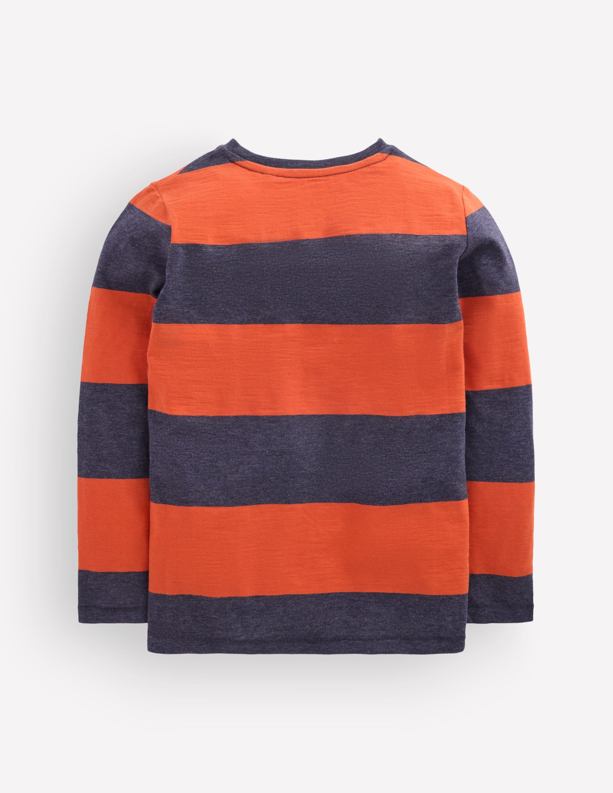 Everyday Long Sleeve T-Shirt-Conker Brown / Navy Marl - Image 2