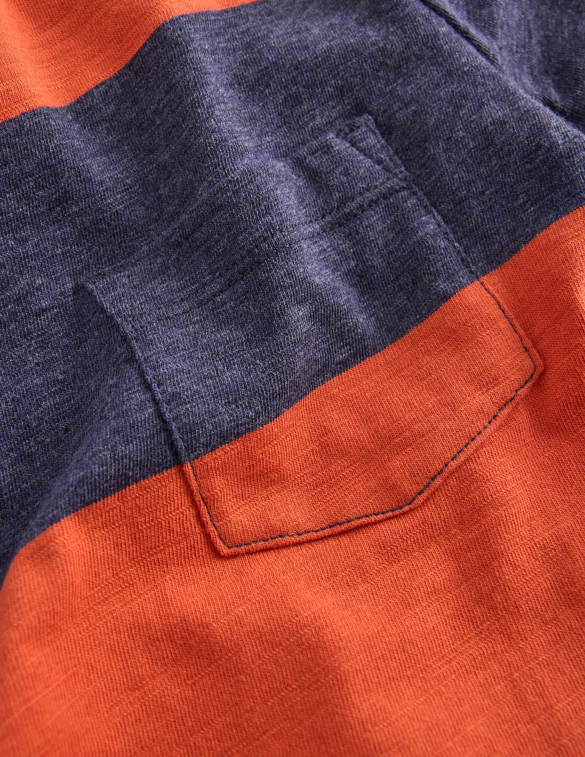 Everyday Long Sleeve T-Shirt-Conker Brown / Navy Marl - Image 3