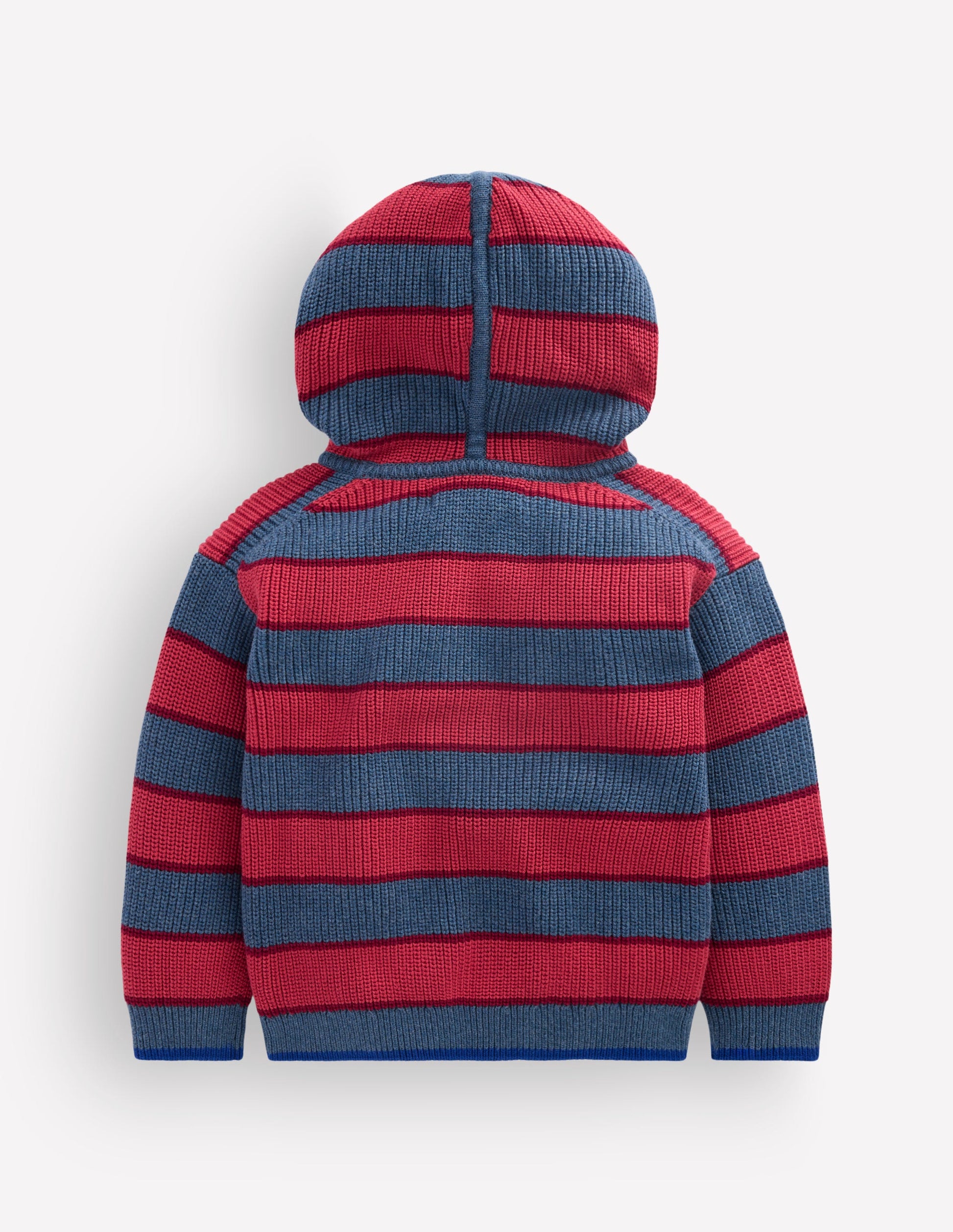 Chunky Cotton Hoodie-Denim Blue Stripe-2