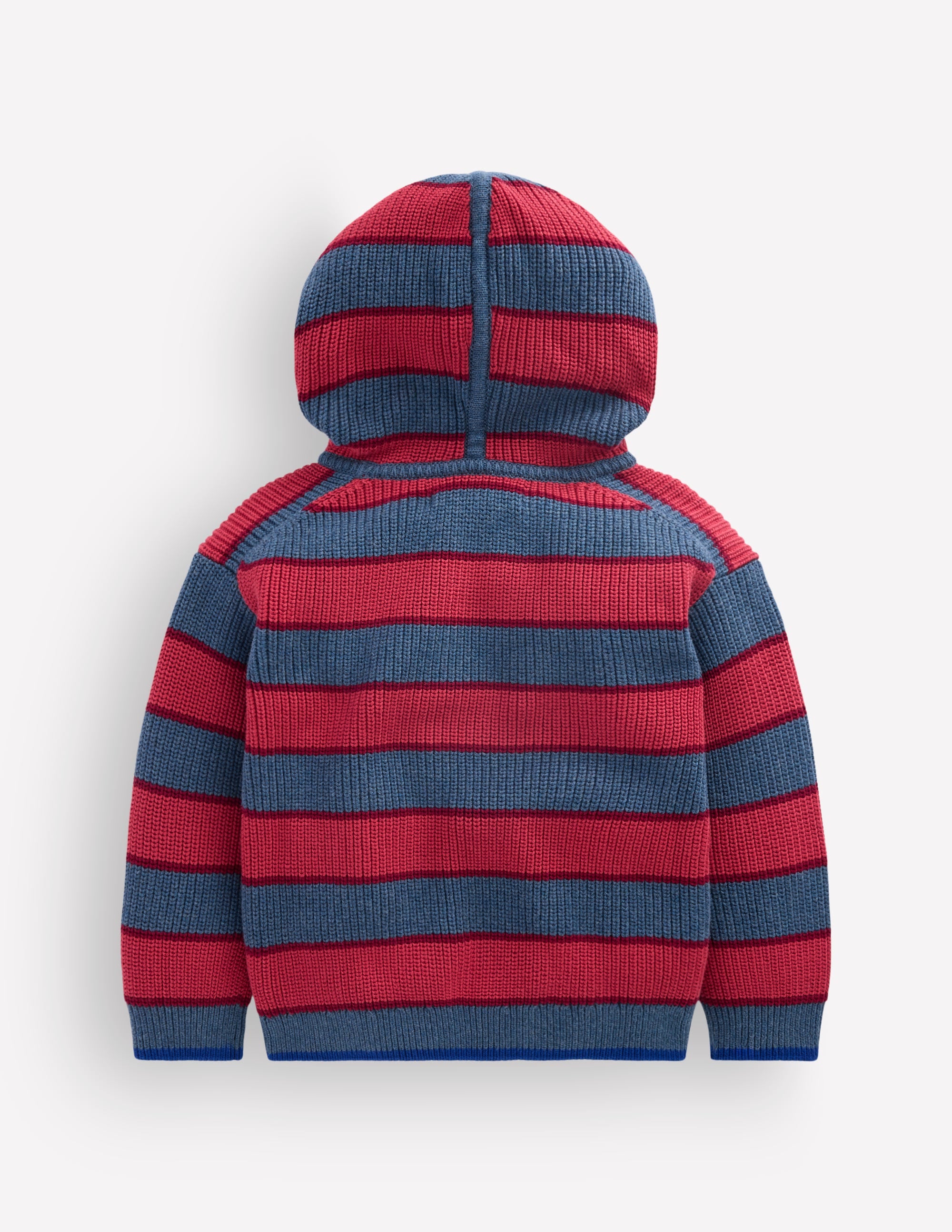 Chunky Cotton Hoodie-Denim Blue Stripe - Image 2