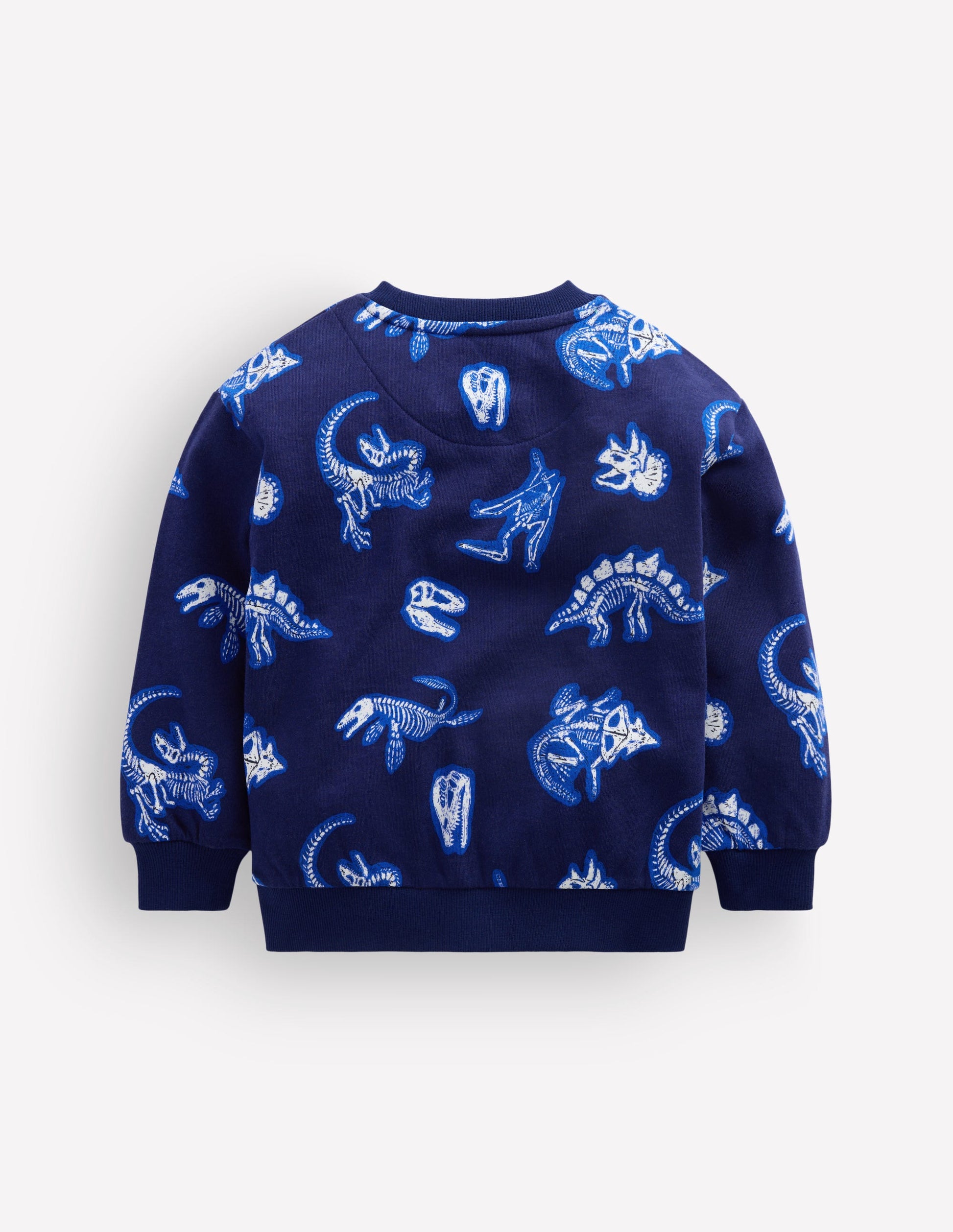 Glow-In-The-Dark Sweatshirt-College Navy Dino-2