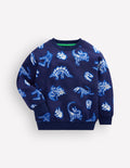 Glow-In-The-Dark Sweatshirt-College Navy Dino