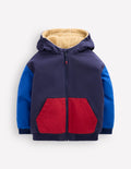 Reversible Borg Bomber-BLUE and RED colourblock